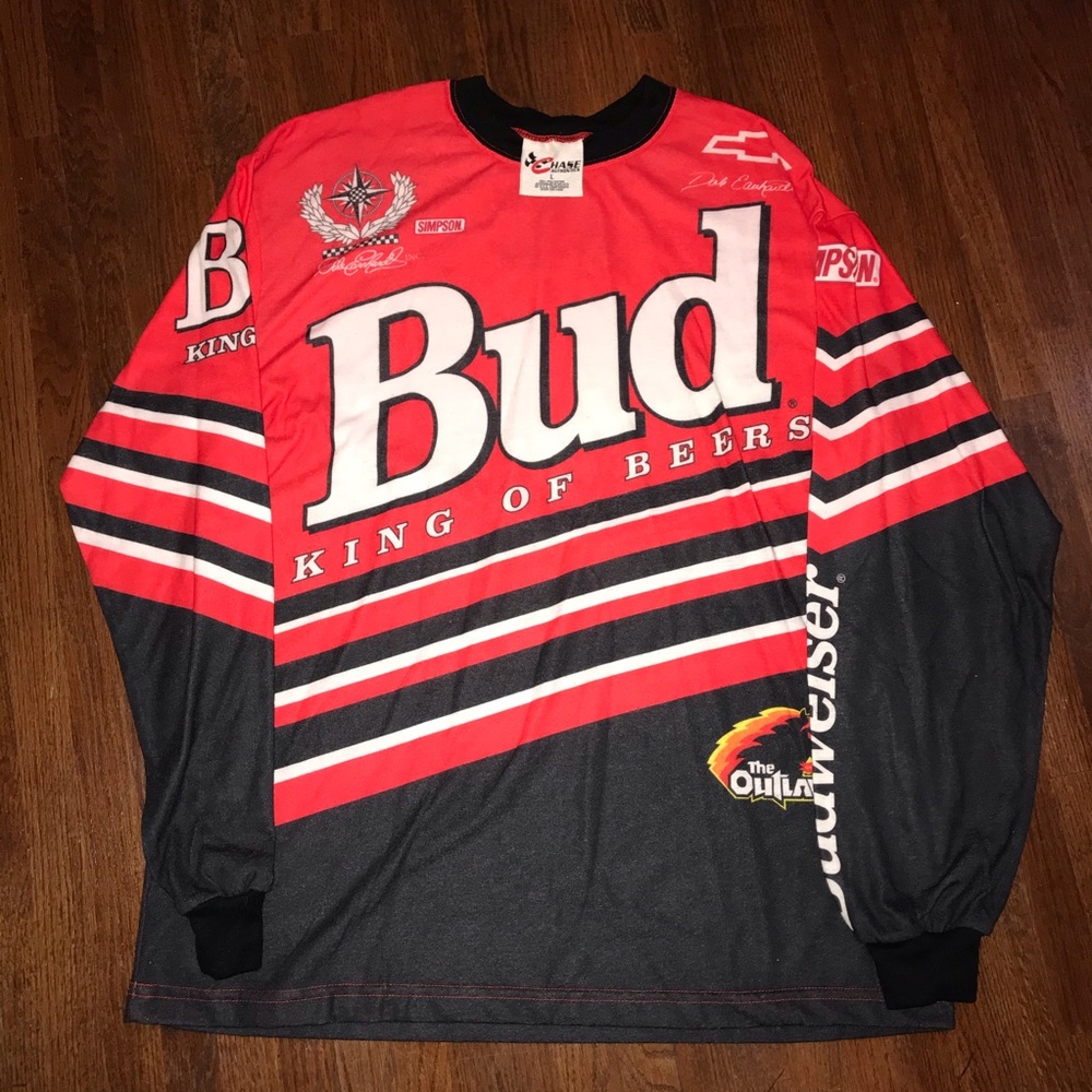 Vintage Budweiser Chase Authentics Long Sleeve Shi